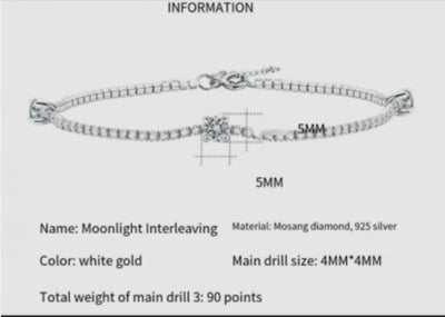 Sophisticated Moissanite Bracelet