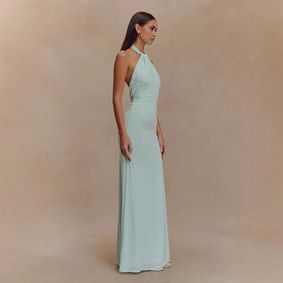 Luxury Full Length Halter Gown