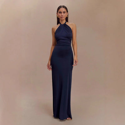 Luxury Full Length Halter Gown