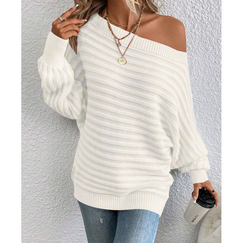 Sexy Off-Shoulder Ladies Sweater