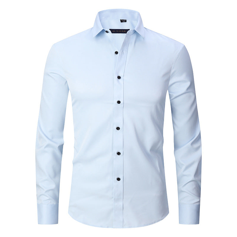 Stretch Fit Formal Wear Collared Shirt