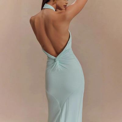 Luxury Full Length Halter Gown