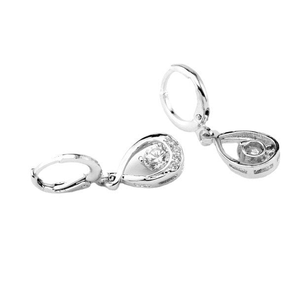 Everyday Wear Zircon Water Drop Earrings