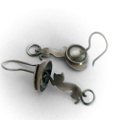 Just Hanging Around Cat Earrings