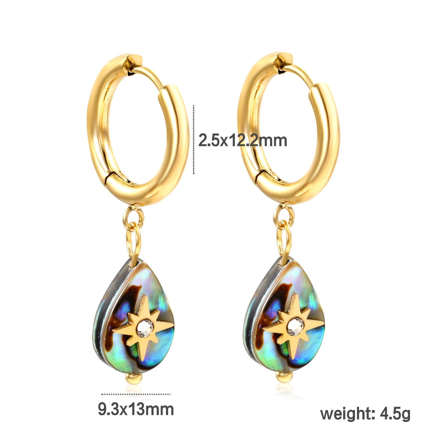 Elegant Abalone Shell Earrings