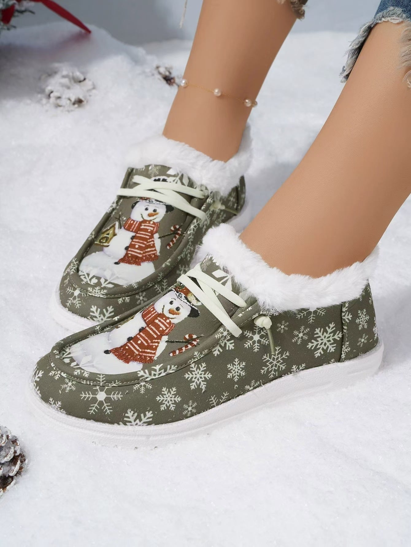 Christmas Snowman Slippers
