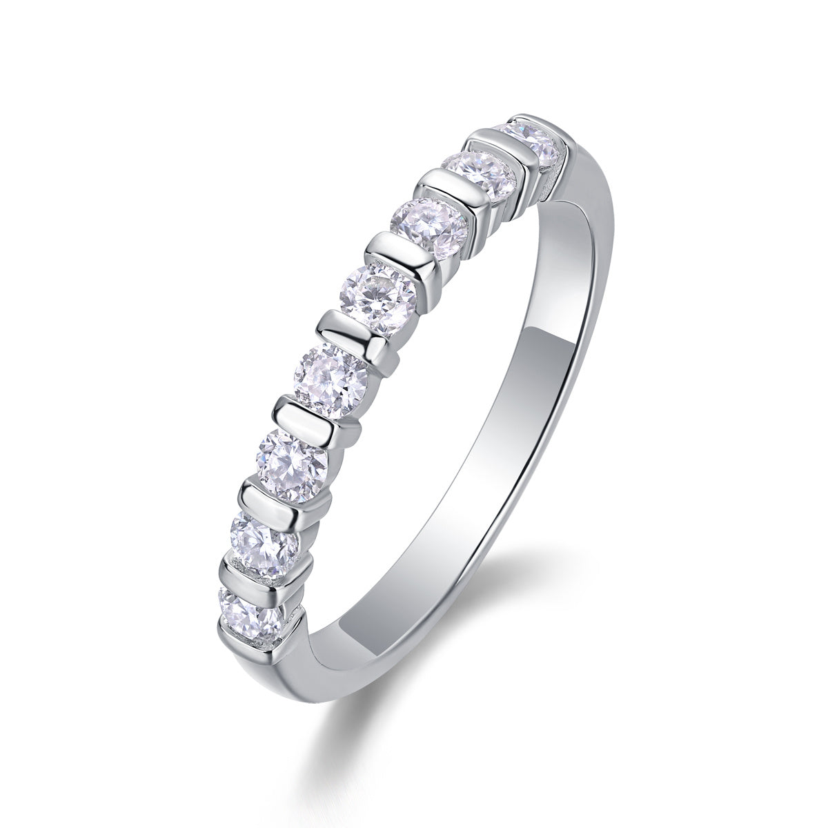 Lux Moissanite Silver Ring