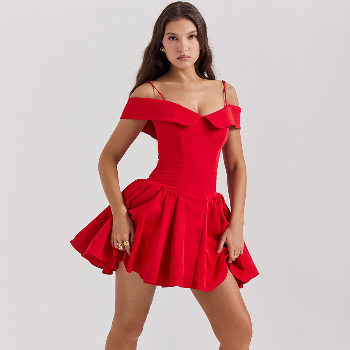 Off-Shoulder Mini Dress