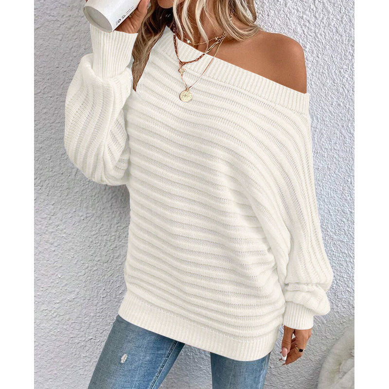 Sexy Off-Shoulder Ladies Sweater