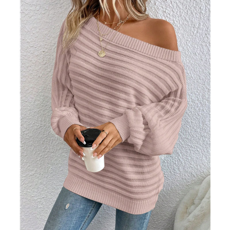 Sexy Off-Shoulder Ladies Sweater