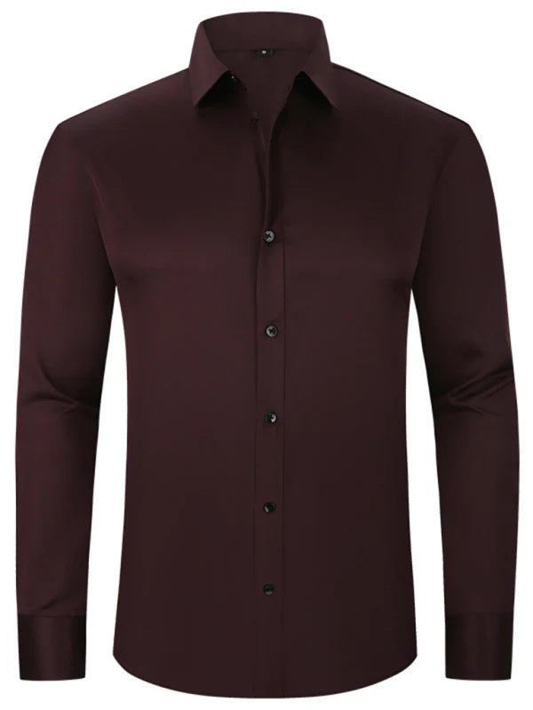 Collared Long Sleeve Button Up Shirt