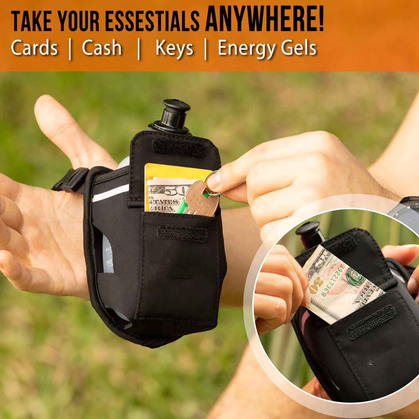 Portable Belt Running Palm Bag