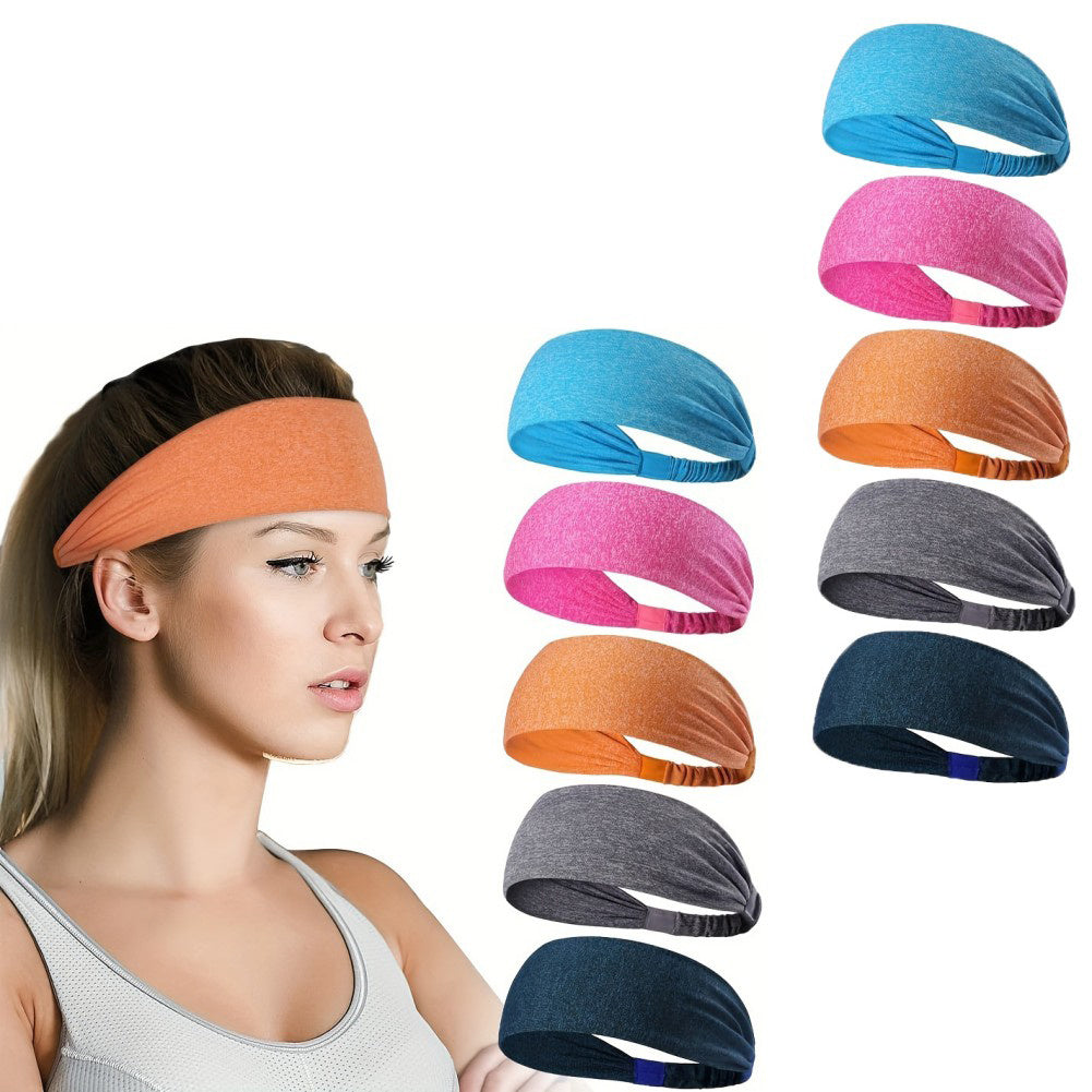 5-Pack Unisex Sports Fitness Headbands/Sweatbands