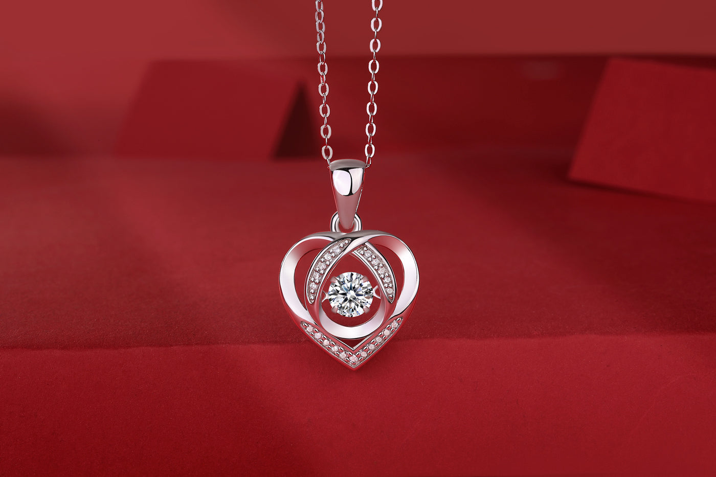 Moissanite Sterling Silver Necklace