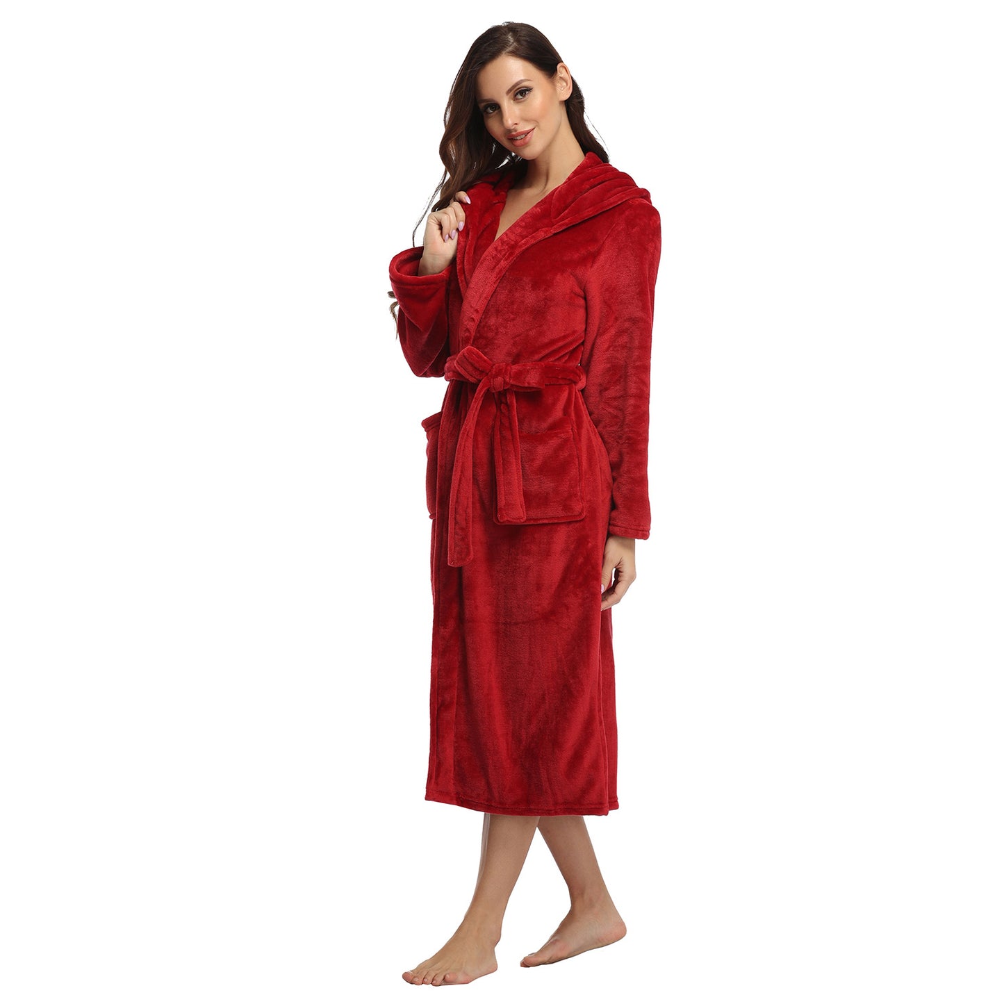 Ruby Red Fleece Robe