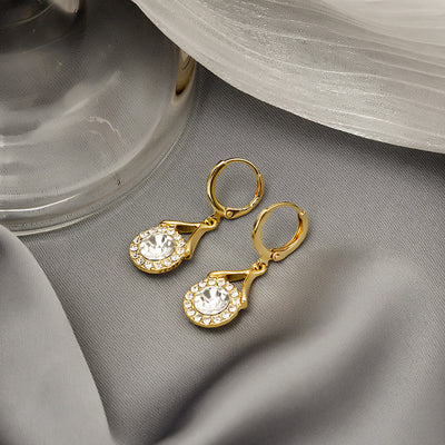 Elegant Round Cut Earrings