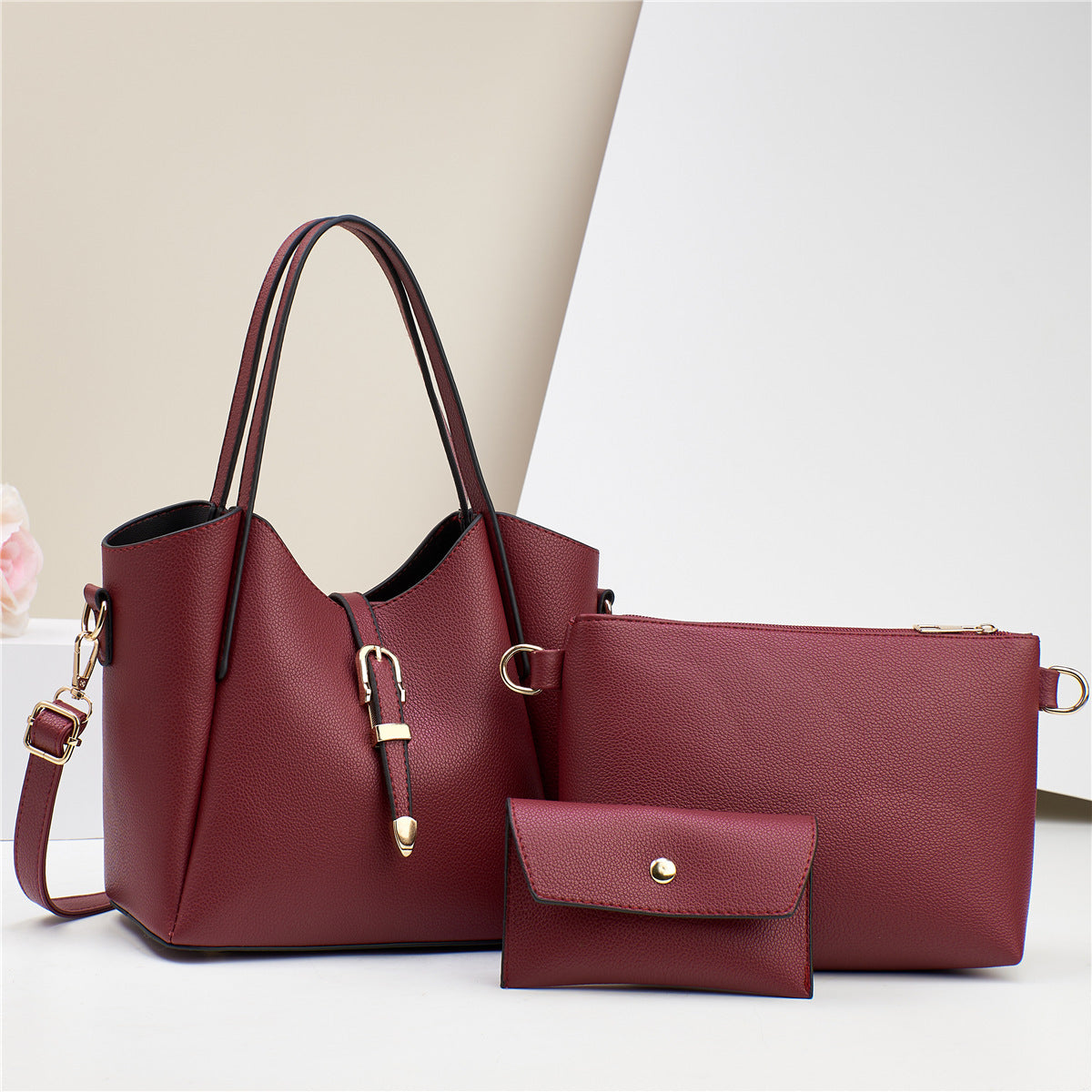 Simple & Elegant 3 Piece Bag Set