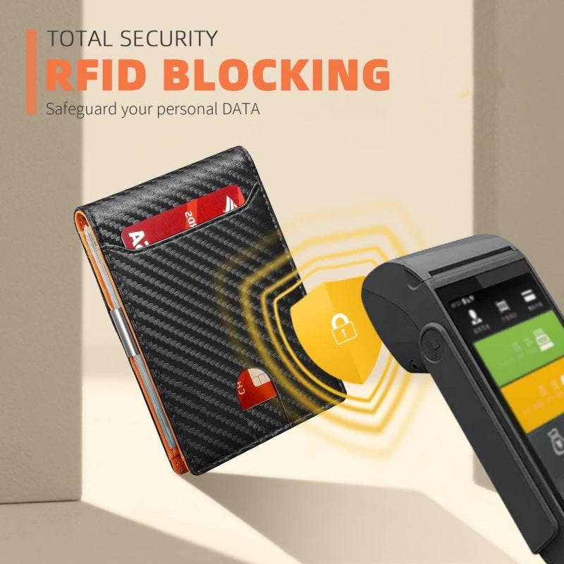 Men's Flip Bi-Fold Ultra-Thin Wallet