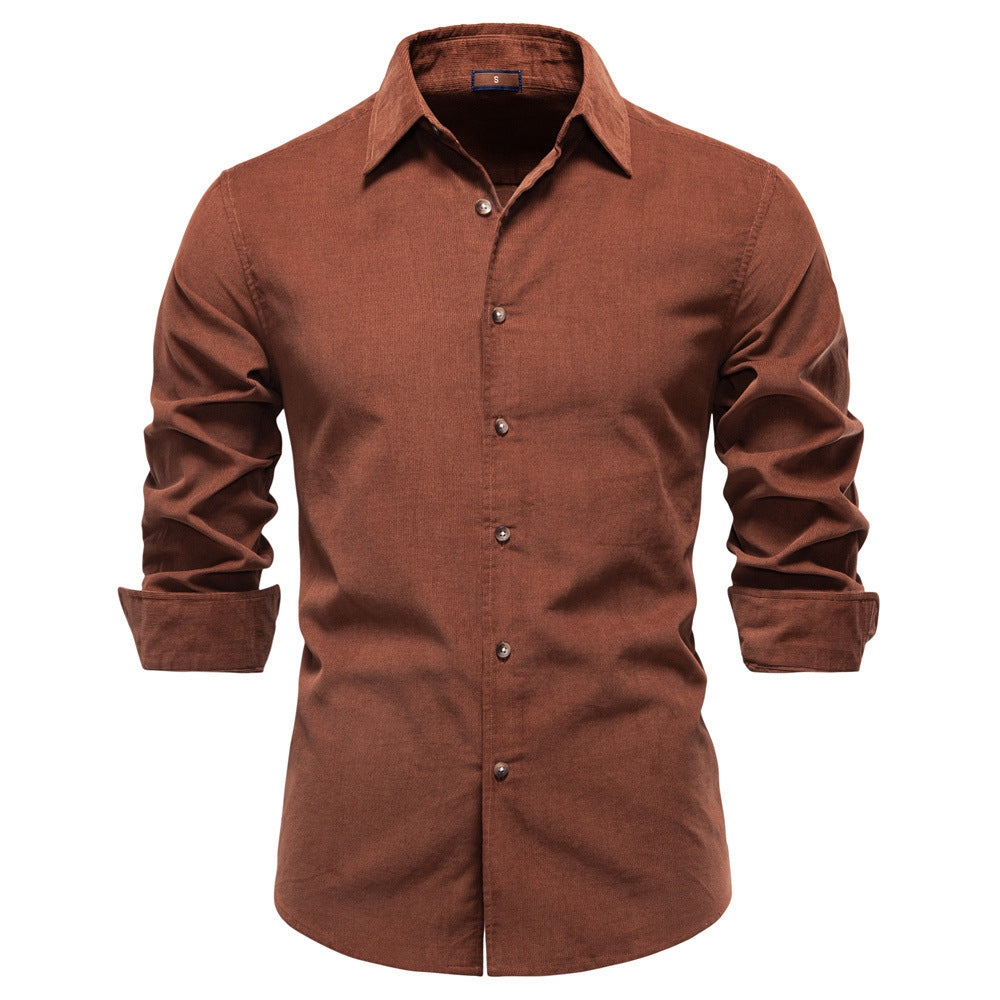 Men's Business Casual Long-Sleeve Shirt