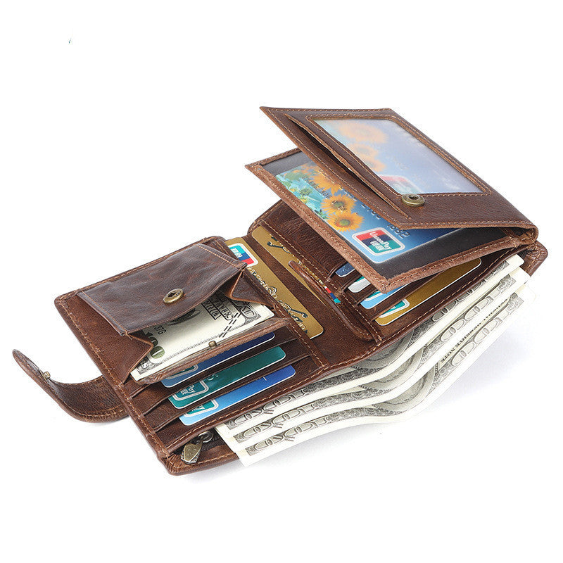 Leather Retro Casual Men's Wallet