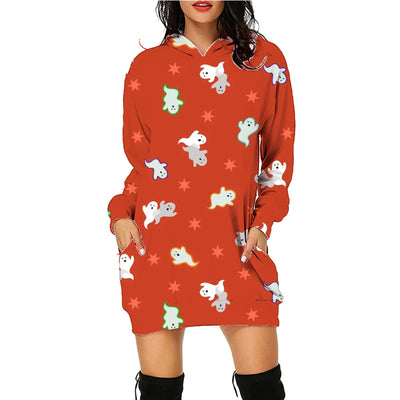 Super Snuggly Haunted Halloween Long Hoodie